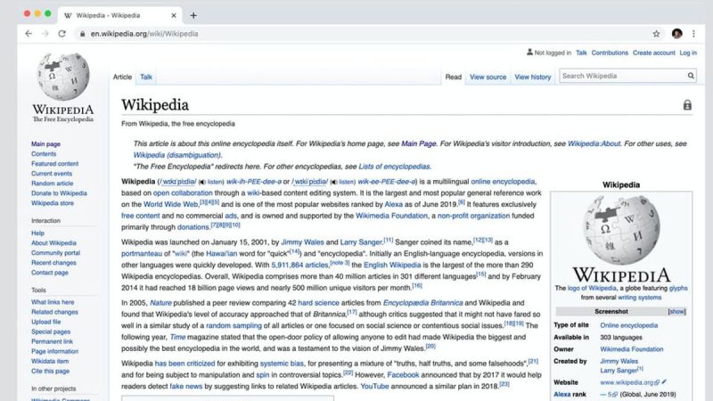 Web Wikipedia